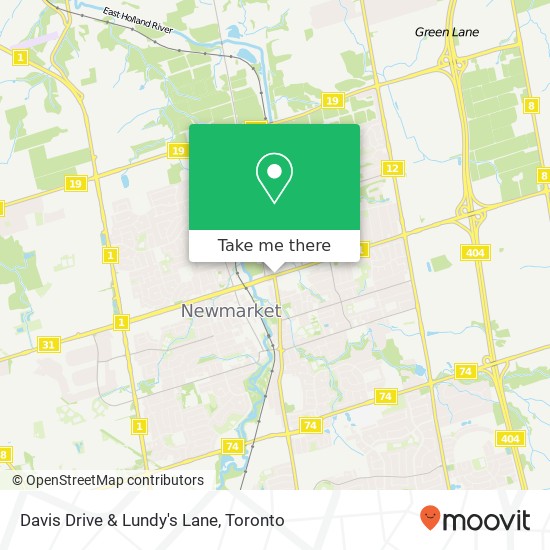 Davis Drive & Lundy's Lane map