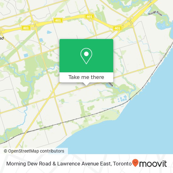Morning Dew Road & Lawrence Avenue East map