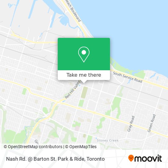 Nash Rd. @ Barton St. Park & Ride map