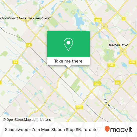 Sandalwood - Zum Main Station Stop SB map