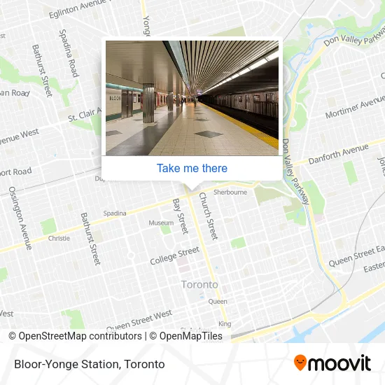 Bloor-Yonge Station map