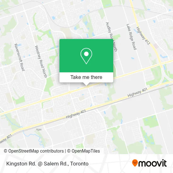 Kingston Rd. @ Salem Rd. map
