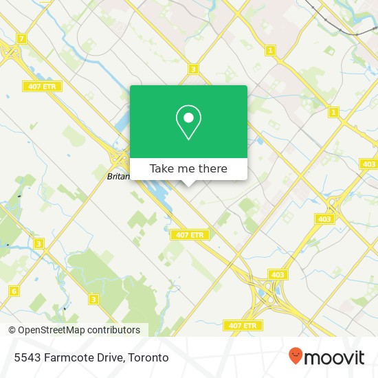 5543 Farmcote Drive map