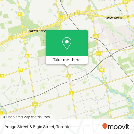Yonge Street & Elgin Street map
