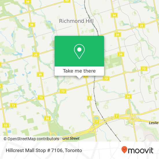 Hillcrest Mall Stop # 7106 map