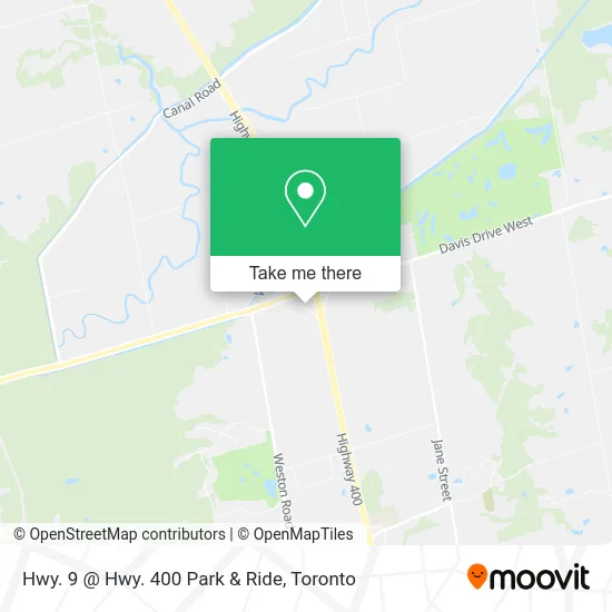 Hwy. 9 @ Hwy. 400 Park & Ride map