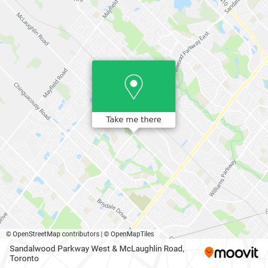 Sandalwood Parkway West & McLaughlin Road map