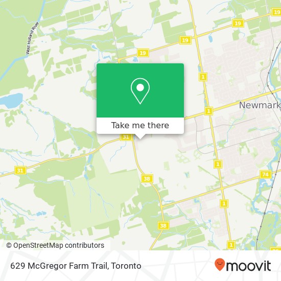 629 McGregor Farm Trail map