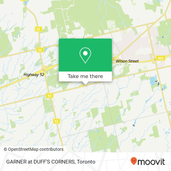 GARNER at DUFF'S CORNERS map