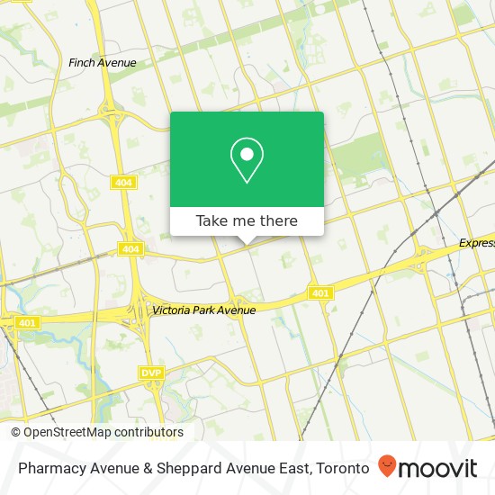 Pharmacy Avenue & Sheppard Avenue East map