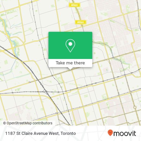 1187 St Claire Avenue West map