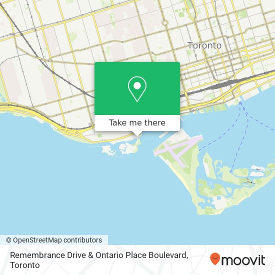 Remembrance Drive & Ontario Place Boulevard map