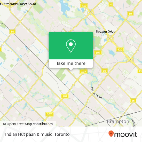 Indian Hut paan & music map