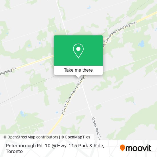 Peterborough Rd. 10 @ Hwy. 115 Park & Ride plan