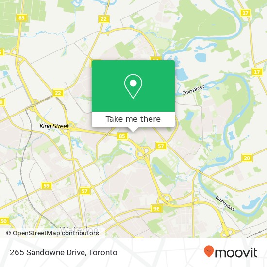 265 Sandowne Drive map