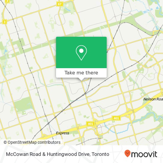 McCowan Road & Huntingwood Drive map