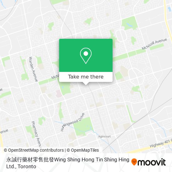 永誠行藥材零售批發Wing Shing Hong Tin Shing Hing Ltd. plan