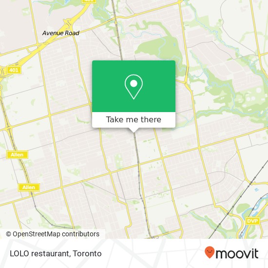 LOLO restaurant map