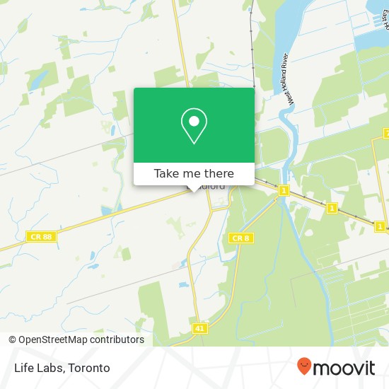 Life Labs map