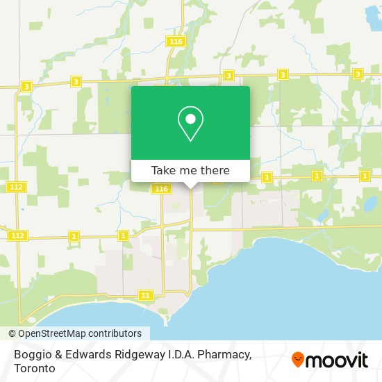 Boggio & Edwards Ridgeway I.D.A. Pharmacy map