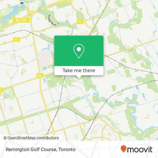 Remington Golf Course map