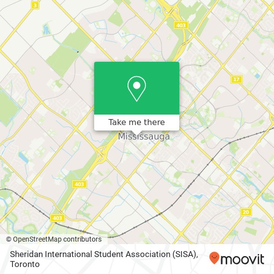 Sheridan International Student Association (SISA) map