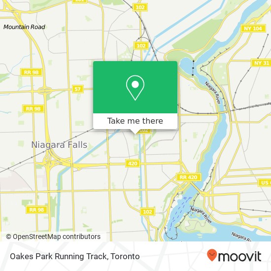 Oakes Park Running Track map