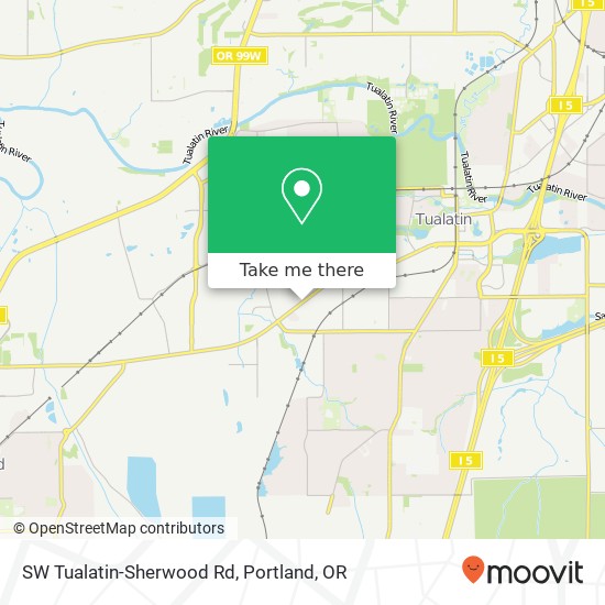 SW Tualatin-Sherwood Rd map