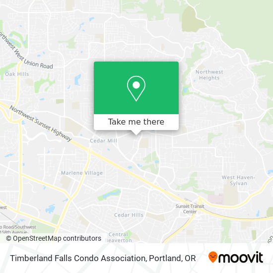 Timberland Falls Condo Association map