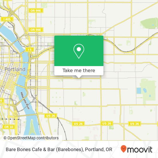 Mapa de Bare Bones Cafe & Bar (Barebones)
