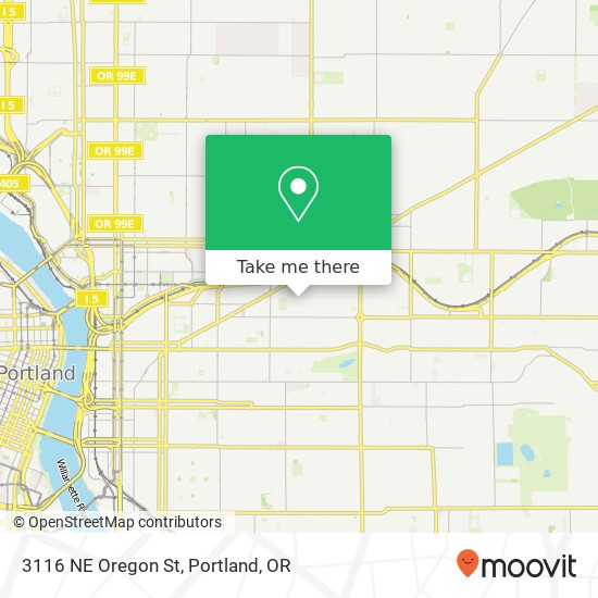 Mapa de 3116 NE Oregon St