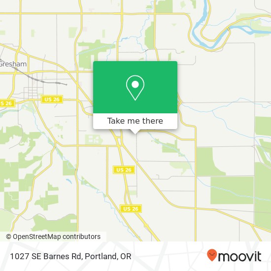 1027 SE Barnes Rd map