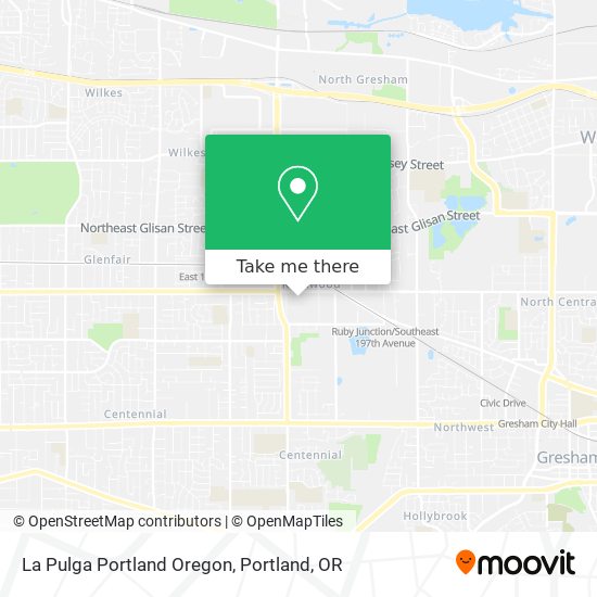 La Pulga Portland Oregon map