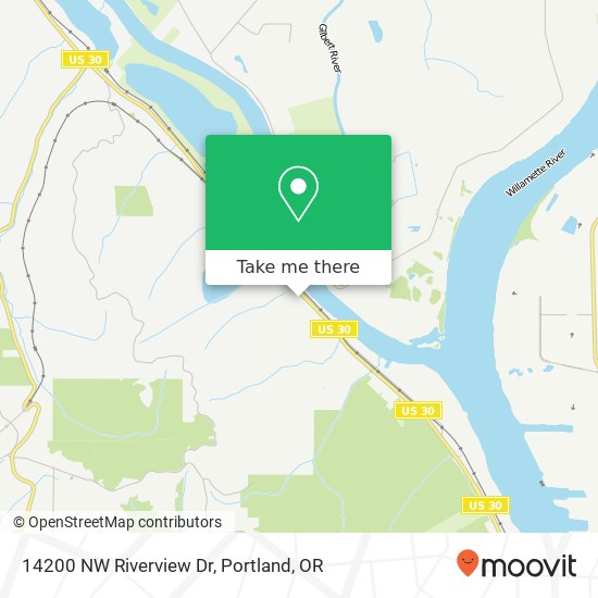 Mapa de 14200 NW Riverview Dr
