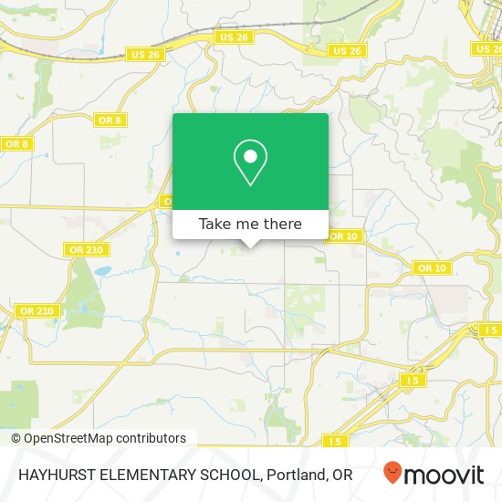 HAYHURST ELEMENTARY SCHOOL map