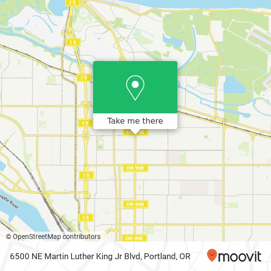 Mapa de 6500 NE Martin Luther King Jr Blvd