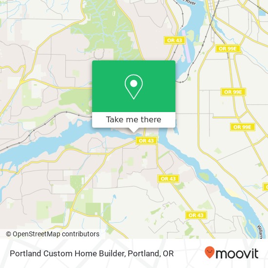 Portland Custom Home Builder map