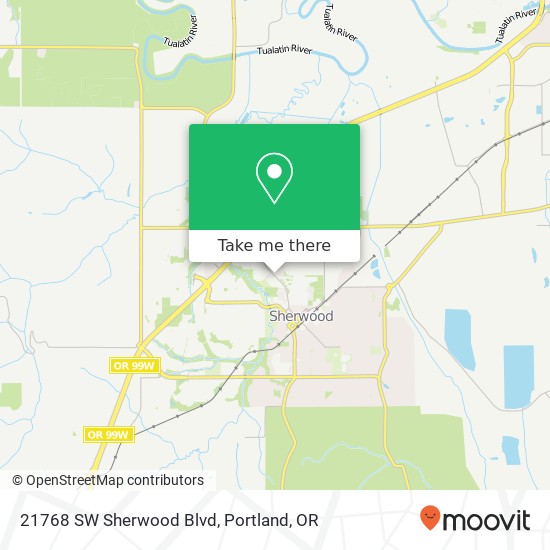 21768 SW Sherwood Blvd map