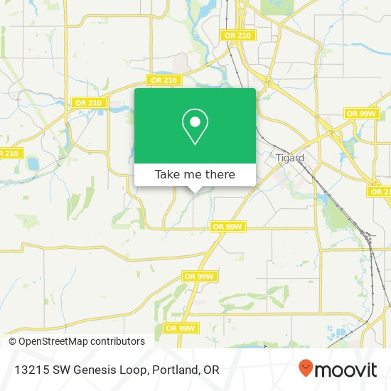 13215 SW Genesis Loop map