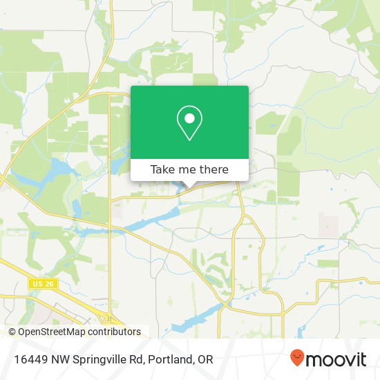 16449 NW Springville Rd map