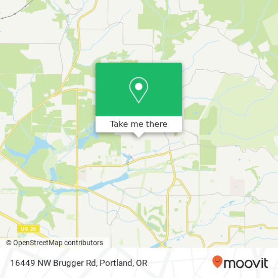 16449 NW Brugger Rd map