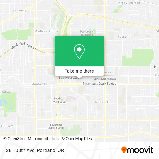 Mapa de SE 108th Ave