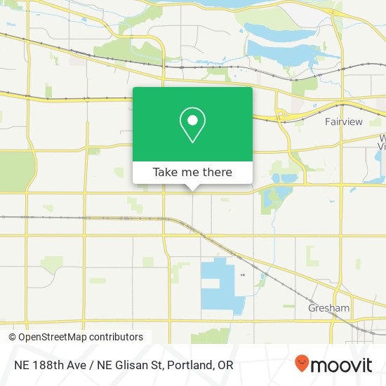 Mapa de NE 188th Ave / NE Glisan St