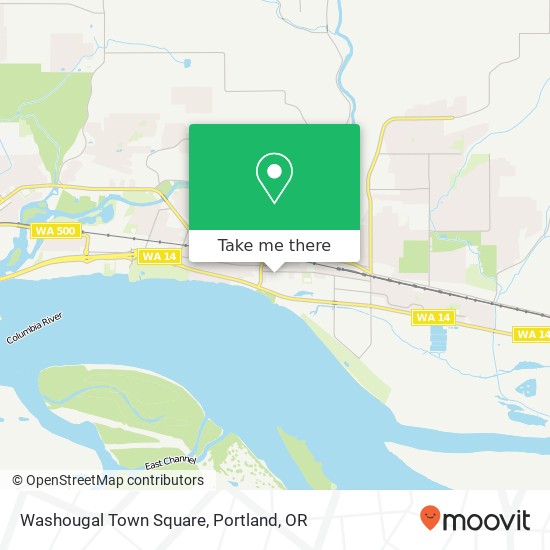 Washougal Town Square map