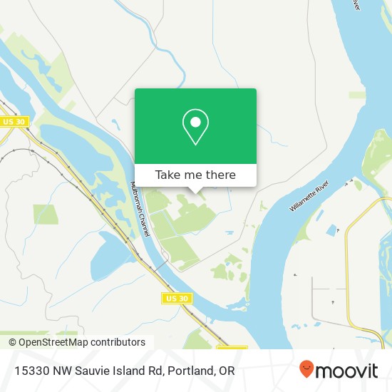 15330 NW Sauvie Island Rd map