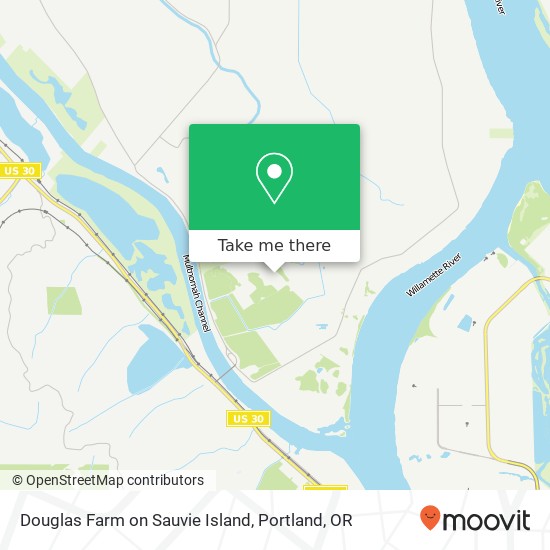 Douglas Farm on Sauvie Island map