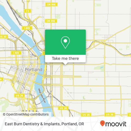 East Burn Dentistry & Implants map