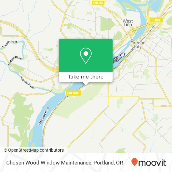 Chosen Wood Window Maintenance map