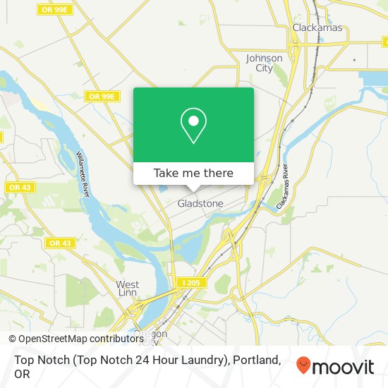 Mapa de Top Notch (Top Notch 24 Hour Laundry)