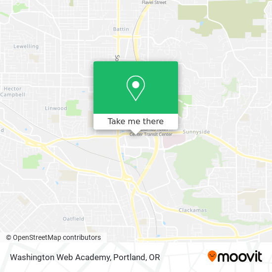 Washington Web Academy map